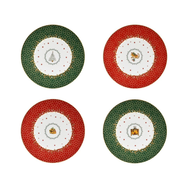 SET 4 PIATTINI 21CM NATALE 1916-23334