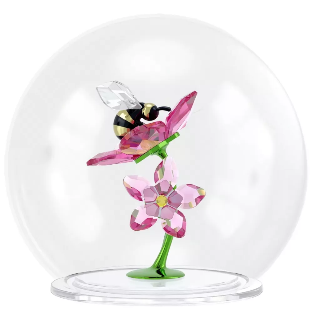GLASS SPHERE WITH BEE & FLOWER, IDYLLIA 5721549