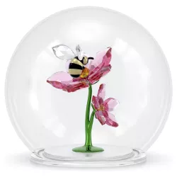 GLASS SPHERE WITH BEE & FLOWER, IDYLLIA 5721549