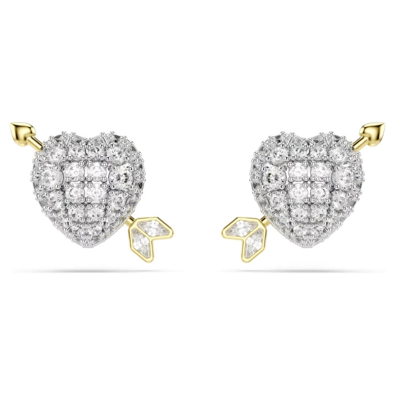 IDYLLIA HEART STUD EARRINGS, WHITE 5737298