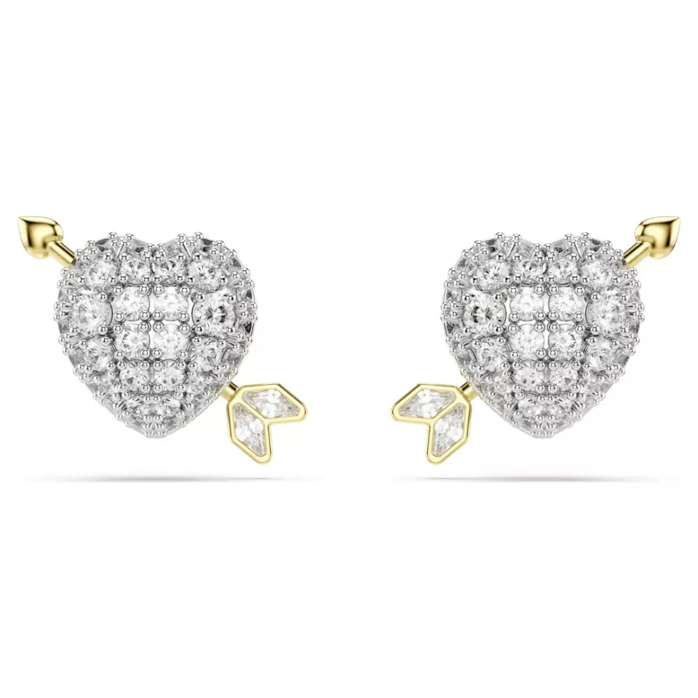 IDYLLIA HEART STUD EARRINGS, WHITE 5737298