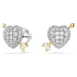 IDYLLIA HEART STUD EARRINGS, WHITE 5737298
