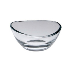 GLASS SMALL BOWL 13 CM, PAPAYA