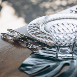 SET DI 2 SOTTOPIATTI IN VETRO 32 CM, CAMPIELLO