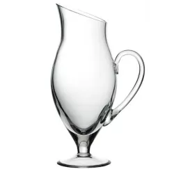 CRYSTAL PITCHER WITH FOOT...