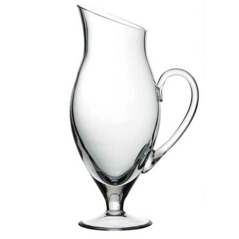 CRYSTAL PITCHER WITH FOOT 1.3 LT, RIALTO LF4370