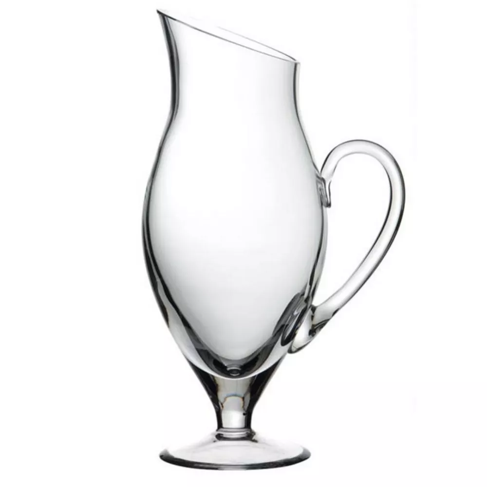 CRYSTAL PITCHER WITH FOOT 1.3 LT, RIALTO LF4370