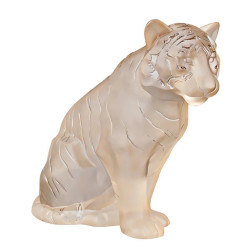 SITTING TIGER CRYSTAL...