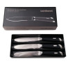 SET 3 COLTELLI BISTECCA, LAMA LISCIA INOX T-BONE